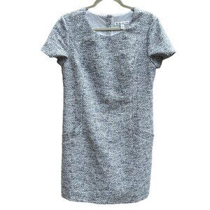 Southern Tide Performance Shift Dress Womens 8 Short Sleeve Pockets Blue White